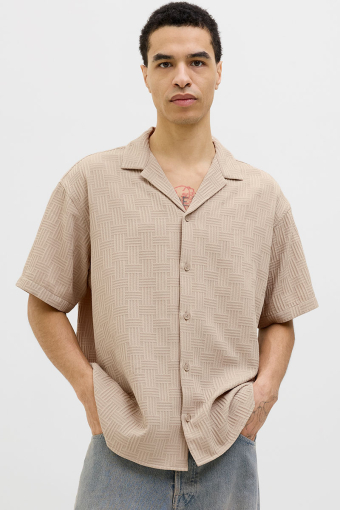 Matteo Resort Shirt SS Oxford Tan