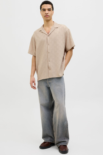 Matteo Resort Shirt SS Oxford Tan