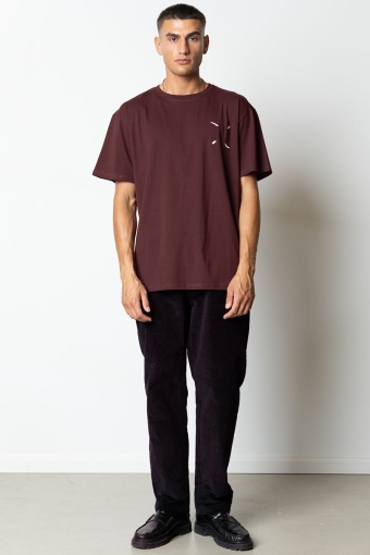 Clean organic T-shirt Dark Plum