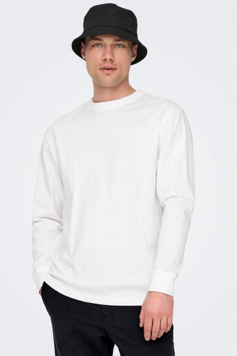 Fred Oversize LS Tee Bright White