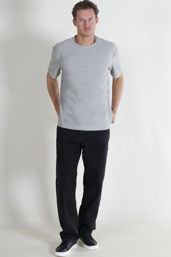 Fred Relaxed Plizze Tee Limestone