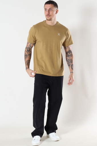 Cross Logo Organic Tee Dark Khaki