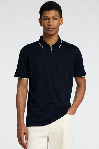 Fave Zip Sport Polo SS Sky Captain