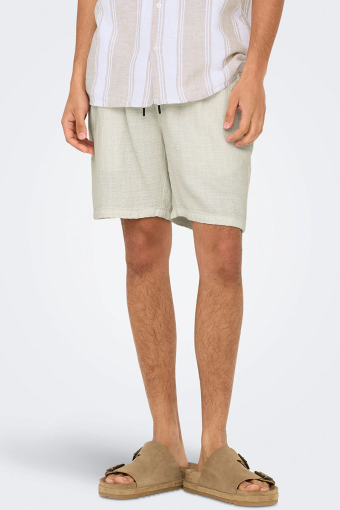 Tel Latham Linen Shorts Cloud Dancer