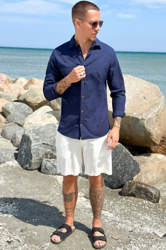 Summer Shirt LS Navy Blazer