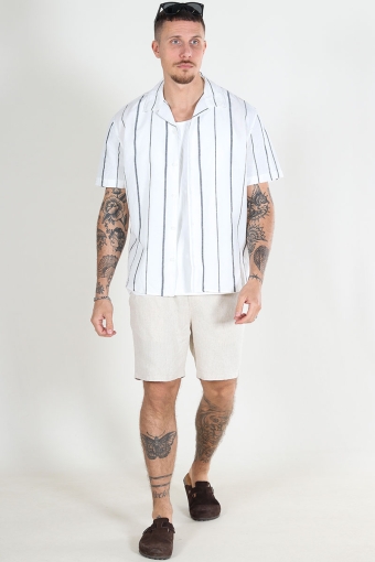 Relax New Linen SS Resort Shirt Sky Captain