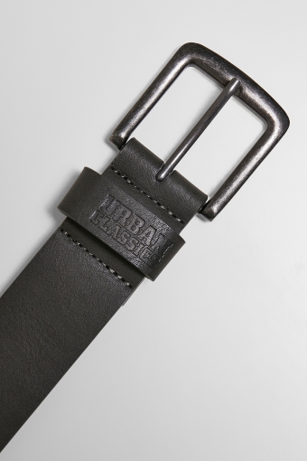 Leather Imitation Belt Black