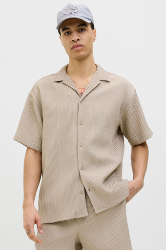 Massimo Resort Shirt SS Oxford Tan