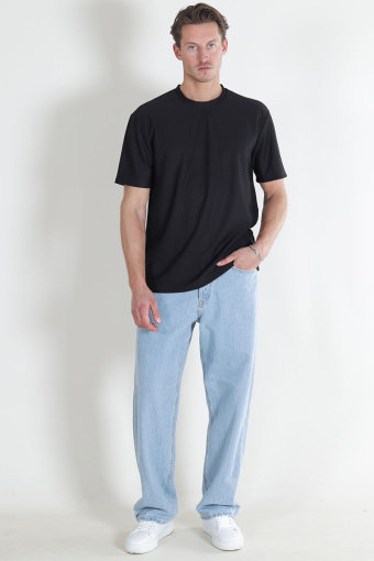 Fred Relaxed Plizze Tee Black