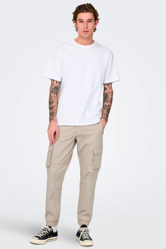 Cam Stage Cargo Cuff Pants Silver Lining