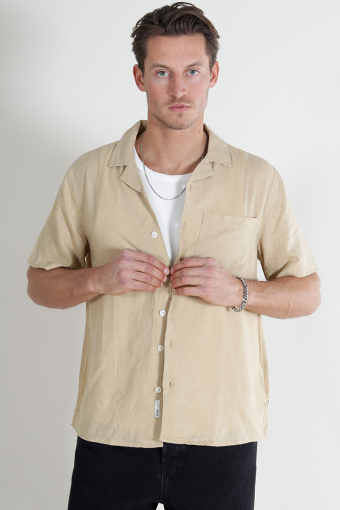 Allan Cuba Linen Shirt Curds & Whey