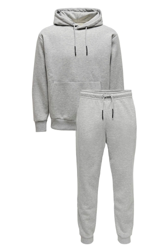 CERES PANT & HOODIE SET Light Grey Melange