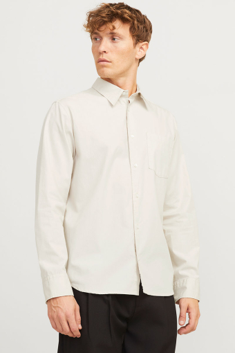 Cody Relaxed Fit Poplin LS Shirt Moonbeam