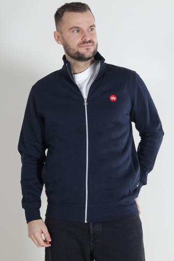 Lars Badge Zip Sweat Sky Captain