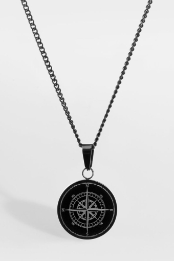 Compass Halskæde Black