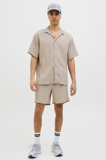 Massimo Resort Shirt SS Oxford Tan