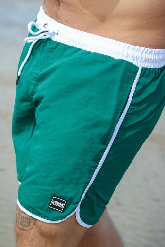 Retro Swim shorts White/Green