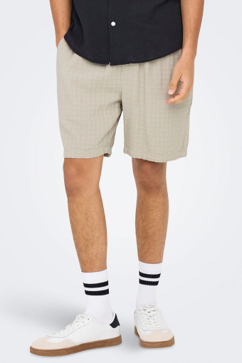 Tel Latham Linen Shorts Silver Lining