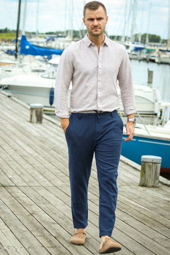 Brody Linen Pants Dark Sapphire