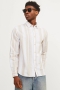 Jack & Jones Summer Linen Shirt LS Crocery Big Stripe