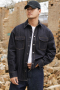 Jack & Jones Austin Wide Fit Denim Shirt LS Dark Denim