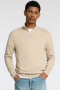 Selected Berg Half Zip Knit Oatmeal