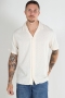 Jack & Jones Mina Jacquard Resort Shirt SS Buttercream