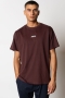 Clean Cut Copenhagen Cohen Brushed Tee SS Dark Plum